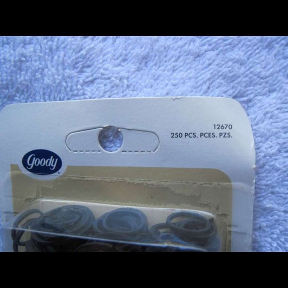 <250 Black Goody Rubber Band Hair Ponytailer Elastic Hair Bands 2006 Darlene - Picture 4 of 9